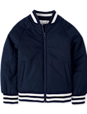 Chaqueta bomber de uniforme para niñas
