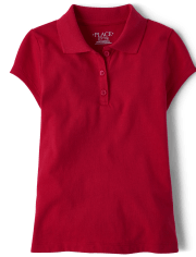 Girls Uniform Soft Jersey Polo