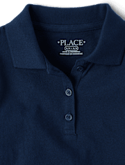 Polo de punto suave uniforme para niñas