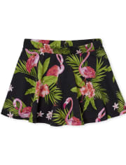 Jupe-short à imprimé mix and match pour bébés et petites filles