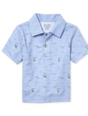 Baby And Toddler Boys Print Jersey Polo