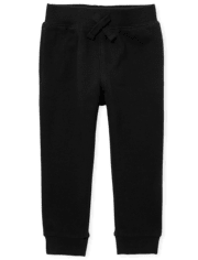 Pantalones jogger de forro polar activo uniforme para bebés y niños pequeños