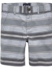 Pantalones cortos a rayas para niños