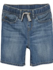 Boys Pull On Denim Shorts