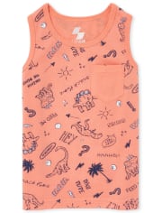 Camiseta sin mangas con bolsillo Mix And Match para bebés y niños pequeños
