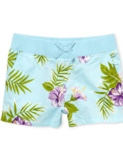 Girls Print Pull On Shorts