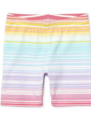 Baby And Toddler Girls Mix And Match Print Bike Shorts