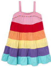 Baby And Toddler Girls Over The Rainbow Tiered Dress