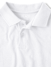 Polo de piqué uniforme para niños