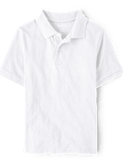 Polo de piqué uniforme para niños