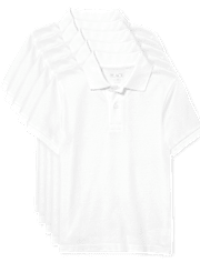 Lot de 5 polos uniformes en piqué pour garçon
