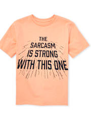 Camiseta con estampado de sarcasmo para niños