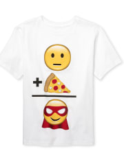 Boys Pizza Emoji Graphic Tee