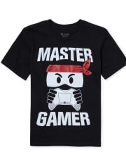 Camiseta gráfica Gamer Ninja para niños