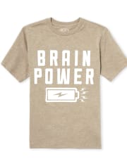 Boys Brain Power Graphic Tee