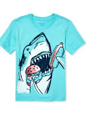 Boys Shark Burger Graphic Tee