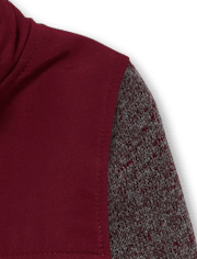 Chaqueta de forro polar con suéter uniforme para bebés y niños pequeños