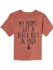 Baby And Toddler Boys Mom Yoga Graphic Tee