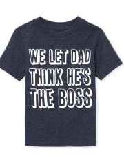 Baby And Toddler Boys Dad Boss Graphic Tee