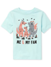 Baby And Toddler Boys Fam Dino Graphic Tee