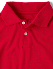 Boys Uniform Soft Jersey Polo - Husky