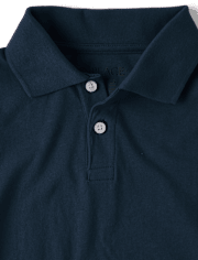 Polo de punto suave uniforme para niños