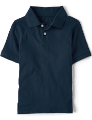 Polo de punto suave uniforme para niños