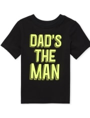 Baby And Toddler Boys Dad's The Man Graphic Tee