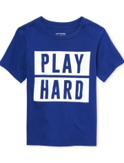 Baby And Toddler Boys Dad And Me Play Hard Matching Graphic Tee