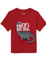 Baby And Toddler Boys Birthday Dino Graphic Tee