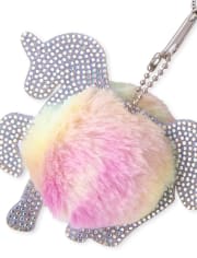 Girls Unicorn Heart Holographic Mini Backpack
