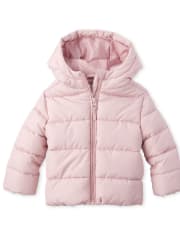 The Childrens Place girls Toddler Quilted Puffer Jacket