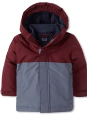Chaqueta 3 en 1 colorblock para niños pequeños