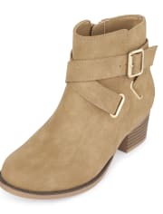 Girls Ankle Strap Booties