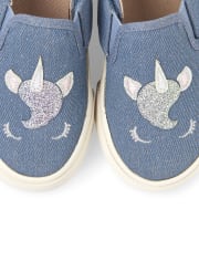 Details about  / CAPELLI NEW WOB DENIM /& RAINBOW GLITTER SLIP-ON SNEAKERS TODDLER GIRLS SIZE 6