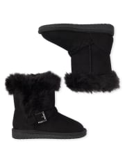 Botas trenzadas para niñas pequeñas