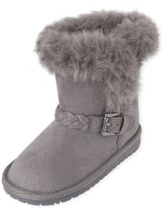Toddler Girls Braided Boots