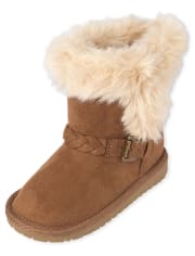 Botas trenzadas para niñas pequeñas