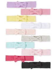Baby Girls Bow Headwrap 10-Pack