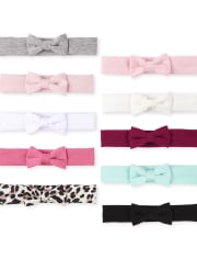Baby Girls Bow Headwrap 10-Pack