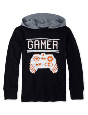 Boys Graphic Hooded Top