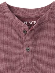 Boys Thermal Henley Top