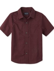 Boys X Poplin Button Down Shirt
