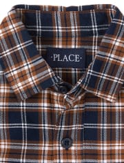 Boys Long Sleeve Plaid Oxford Button Down Shirt The Children #39 s Place