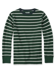 Boys Striped Thermal Top