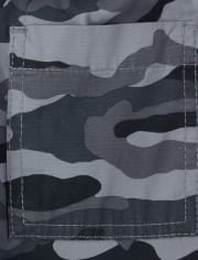 Boys Camo Pull On Jogger Pants