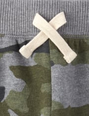 Pantalones deportivos de polar con camuflaje activo para bebés y niños pequeños