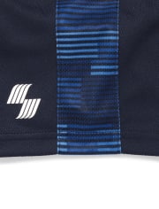 Shorts de baloncesto con rayas laterales Mix And Match para bebés y niños pequeños