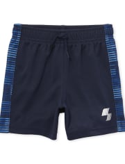 Shorts de baloncesto con rayas laterales Mix And Match para bebés y niños pequeños