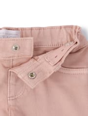 Jeans ajustados con dobladillo deshilachado para bebés y niñas pequeñas